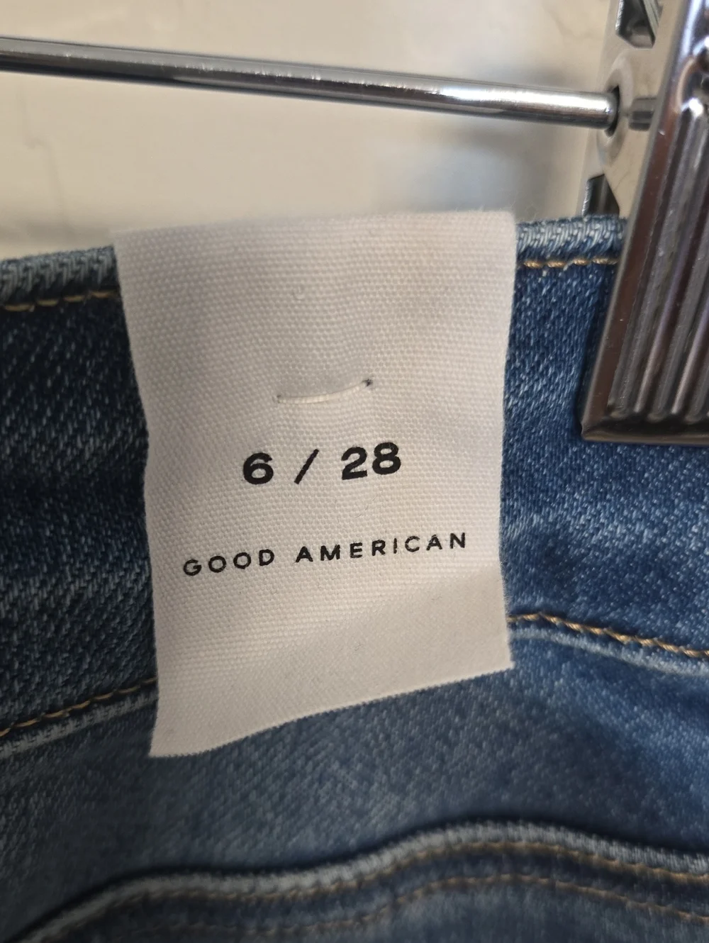 Good American Good Legs Mid-Rise Flare Jeans Indigo1211 Retro Size 6/28 NWT - Picture 8 of 16